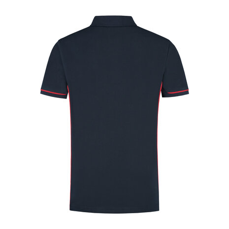 Poloshirt Carsen Real Navy/Red S t/m 5XL (Maat 4XL en 5XL leverbaar medio mei)