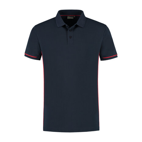 Poloshirt Carsen Real Navy/Red S t/m 5XL (Maat 4XL en 5XL leverbaar medio mei)