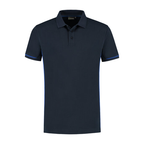 Poloshirt Carsen Real Navy/Royal Blue S t/m 5XL (Maat 4XL en 5XL leverbaar medio mei)