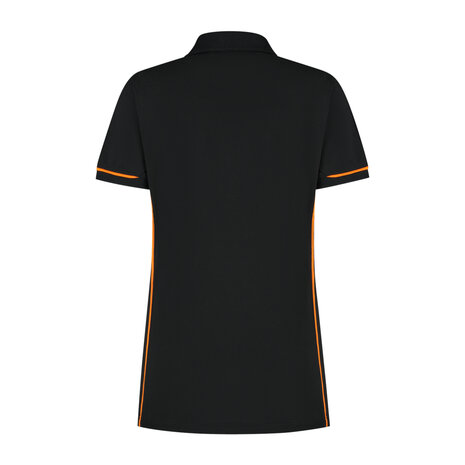 Poloshirt Carsen Ladies Black/Orange XS t/m XXL (Maat XS en XXL leverbaar medio mei)