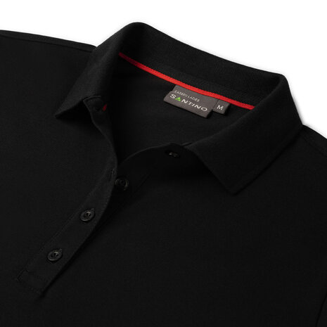 Poloshirt Carsen Ladies Black/Red XS t/m XXL (Maat XS en XXL leverbaar medio mei)