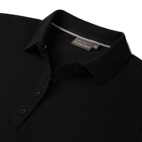 Poloshirt Carsen Ladies Black/Sport Grey XS t/m XXL (Maat XS en XXL leverbaar medio mei)