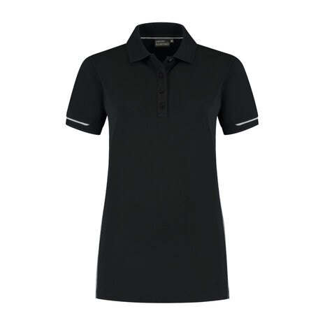 Poloshirt Carsen Ladies Black/Sport Grey XS t/m XXL (Maat XS en XXL leverbaar medio mei)