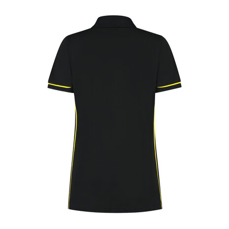 Poloshirt Carsen Ladies Black/Yellow XS t/m XXL (Maat XS en XXL leverbaar medio mei)