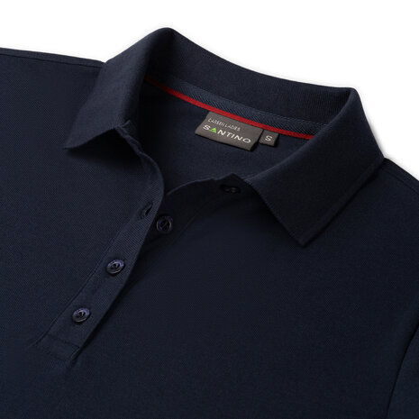 Poloshirt Carsen Ladies Real Navy/Red XS t/m XXL (Maat XS en XXL leverbaar medio mei)