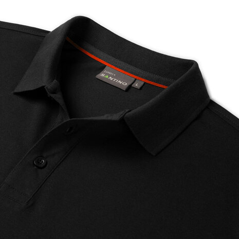 Poloshirt Carsen+ Black/Red S t/m 3XL (Leverbaar medio mei)