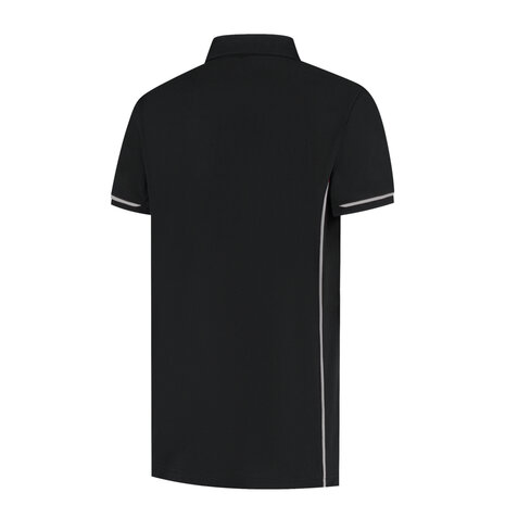 Poloshirt Carsen+ Black/Sport Grey S t/m 3XL (Leverbaar medio mei)