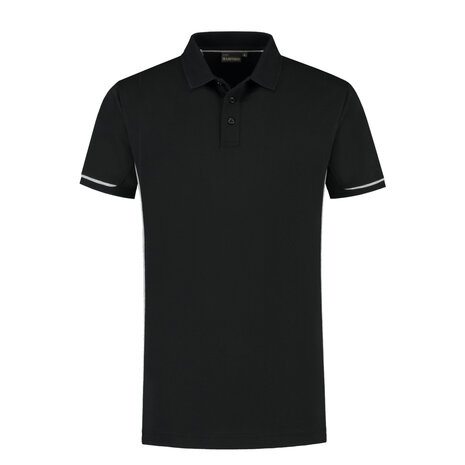 Poloshirt Carsen+ Black/Sport Grey S t/m 3XL (Leverbaar medio mei)