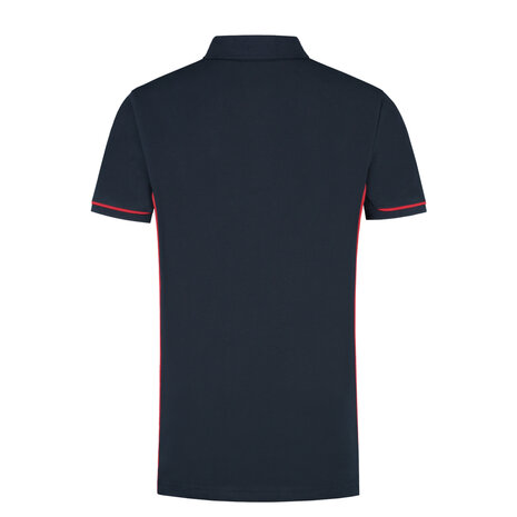 Poloshirt Carsen+ Real Navy/Red S t/m 3XL (Leverbaar medio mei)