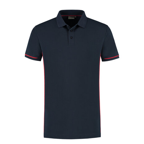 Poloshirt Carsen+ Real Navy/Red S t/m 3XL (Leverbaar medio mei)