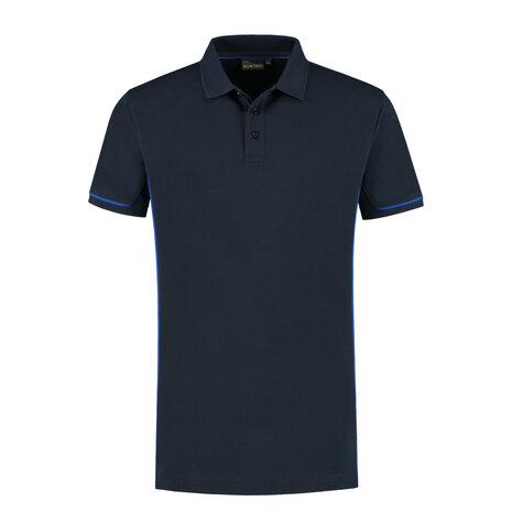 Poloshirt Carsen+ Real Navy/Royal Blue S t/m 3XL (Leverbaar medio mei)