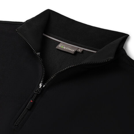 Zipsweater Collin Black/Sport Grey S t/m 5XL (Maat 4XL en 5XL leverbaar medio mei)