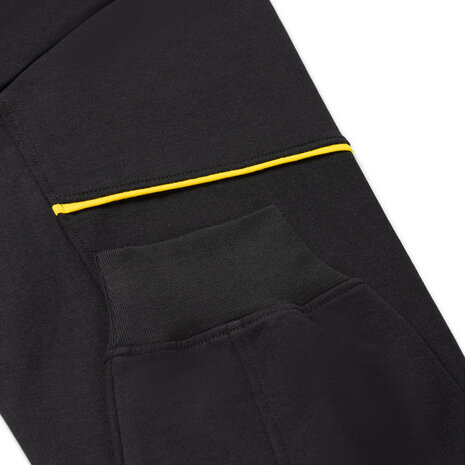 Zipsweater Collin Black/Yellow S t/m 5XL (Maat 4XL en 5XL leverbaar medio mei)
