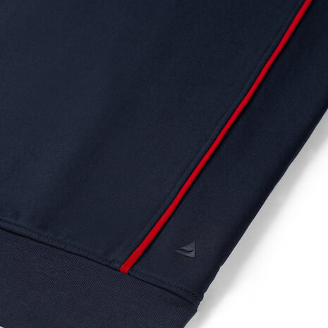 Zipsweater Collin Real Navy/Red S t/m 5XL (Maat 4XL en 5XL leverbaar medio mei)
