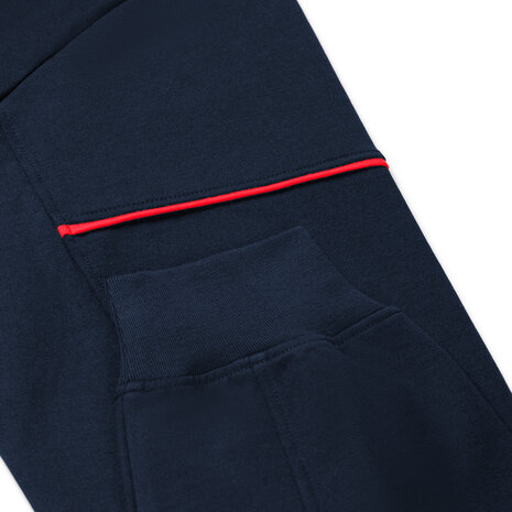 Zipsweater Collin Real Navy/Red S t/m 5XL (Maat 4XL en 5XL leverbaar medio mei)