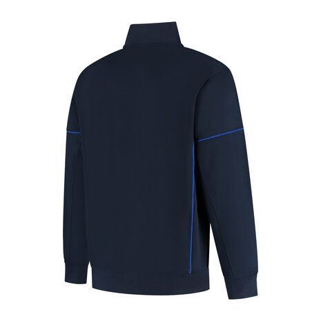 Zipsweater Collin Real Navy/Royal Blue S t/m 5XL (Maat 4XL en 5XL leverbaar medio mei)