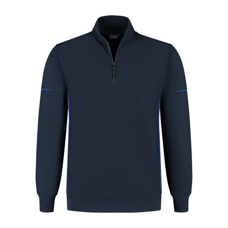 Zipsweater Collin Real Navy/Royal Blue S t/m 5XL (Maat 4XL en 5XL leverbaar medio mei)