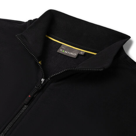 Sweatvest Colt Black/Yellow S t/m 5XL (Maat 4XL en 5XL leverbaar medio mei)