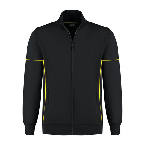 Sweatvest Colt Black/Yellow S t/m 5XL (Maat 4XL en 5XL leverbaar medio mei)