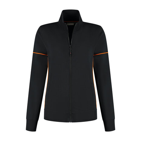 Sweatvest Colt Ladies Black/Orange XS t/m XXL (Maat XS en XXL leverbaar medio juni)