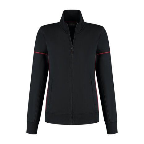 Sweatvest Colt Ladies Black/Red XS t/m XXL (Maat XS en XXL leverbaar medio juni)