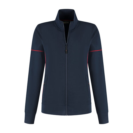 Sweatvest Colt Ladies Real Navy/Red XS t/m XXL (Maat XS en XXL leverbaar medio juni)