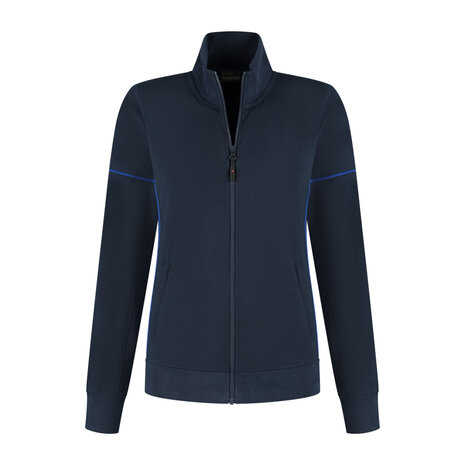 Sweatvest Colt Ladies Real Navy/Royal Blue XS t/m XXL (Maat XS en XXL leverbaar medio juni)