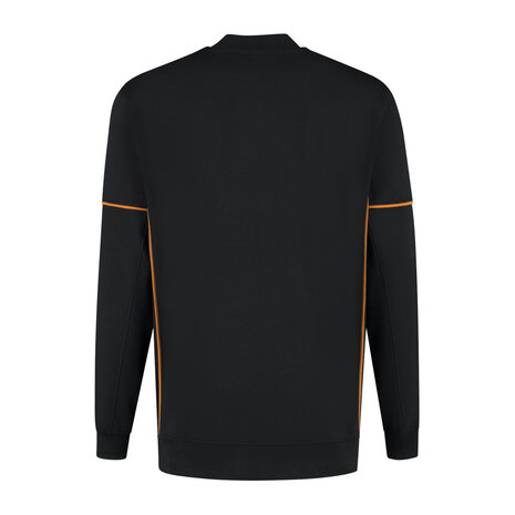 Sweater Chris Black/Orange S t/m 5XL (Maat 4XL en 5XL leverbaar medio mei)