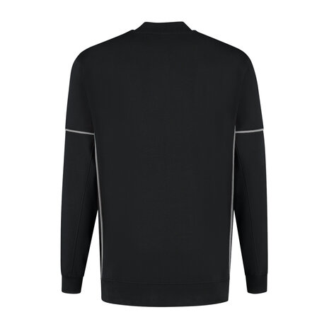 Sweater Chris Black/Sport Grey S t/m 5XL (Maat 4XL en 5XL leverbaar medio mei)