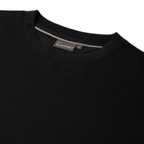 Sweater Chris Black/Sport Grey S t/m 5XL (Maat 4XL en 5XL leverbaar medio mei)