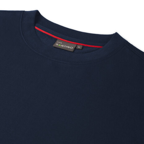 Sweater Chris Real Navy/Red S t/m 5XL (Maat 4XL en 5XL leverbaar medio mei)