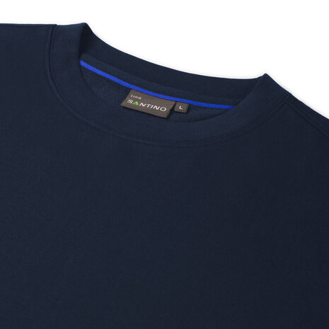 Sweater Chris Real Navy/Royal Blue S t/m 5XL (Maat 4XL en 5XL leverbaar medio mei)