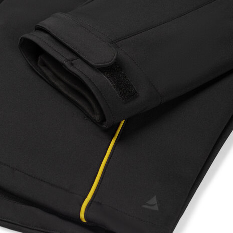Softshell Jacket Curtis Black/Yellow S t/m 5XL (Maat 4XL en 5XL leverbaar medio mei)