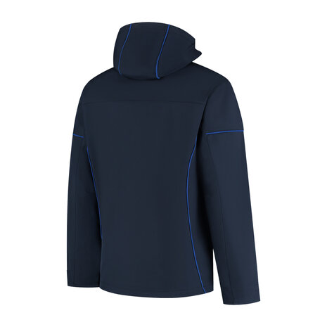 Softshell Jacket Curtis Real Navy/Royal Blue S t/m 5XL (Maat 4XL en 5XL leverbaar medio mei)