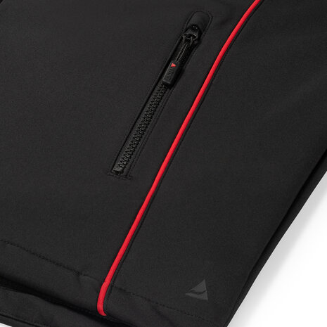 Softshell Jacket Curtis Ladies Black/Red XS t/m XXL (Maat XS en XXL leverbaar medio juni)