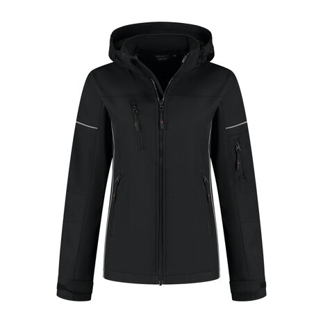 Softshell Jacket Curtis Ladies Black/Sport Grey XS t/m XXL (Maat XS en XXL leverbaar medio juni)