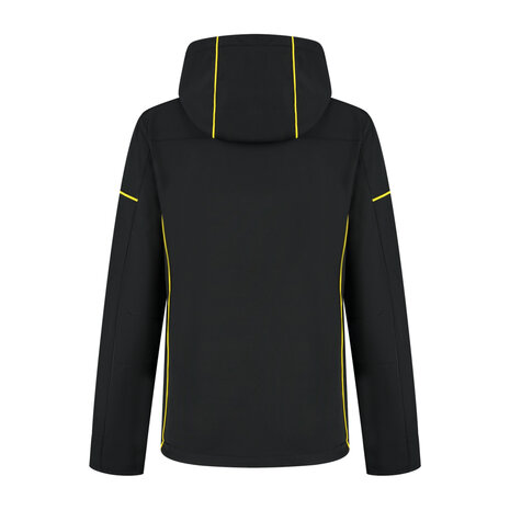 Softshell Jacket Curtis Ladies Black/Yellow XS t/m XXL (Maat XS en XXL leverbaar medio juni)