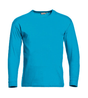 T-shirt James Long Sleeve Aqua  S t/m 3XL