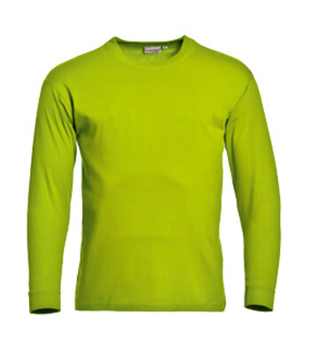 T-shirt James Long Sleeve Lime  S t/m 3XL (Maat XL niet leverbaar)