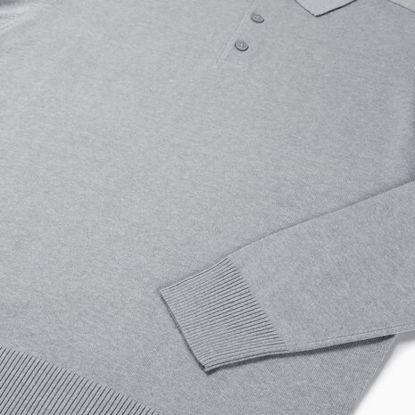 Polo pullover Praha Sport Grey S t/m 3XL (Leverbaar vanaf 29-10-2025)