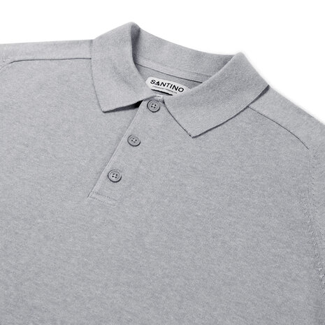 Polo pullover Praha Sport Grey S t/m 3XL (Leverbaar vanaf 29-10-2025)