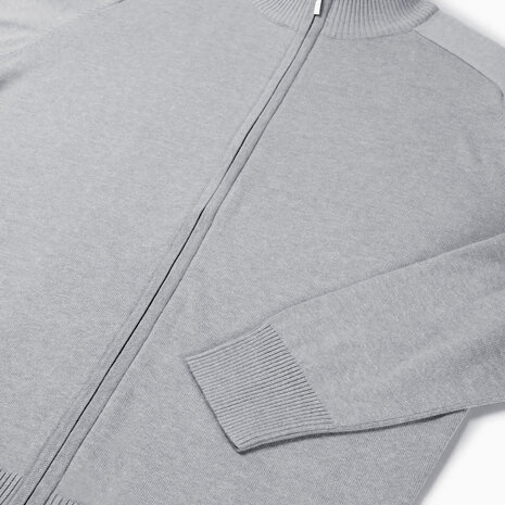 Zip cardigan Plano Sport Grey S t/m 3XL (Leverbaar vanaf 29-10-2025)