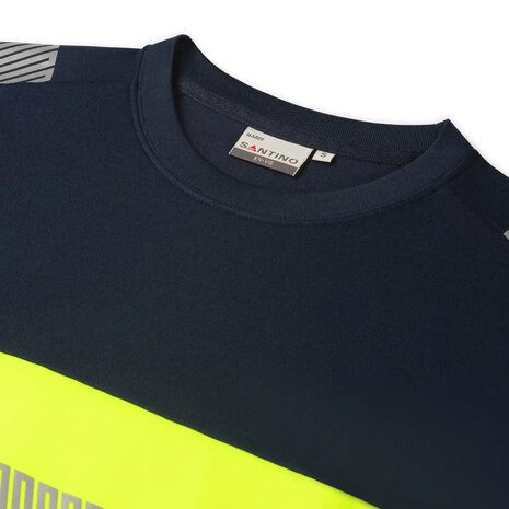 T-shirt Haris Real Navy/Fluor Yellow S t/m 5XL