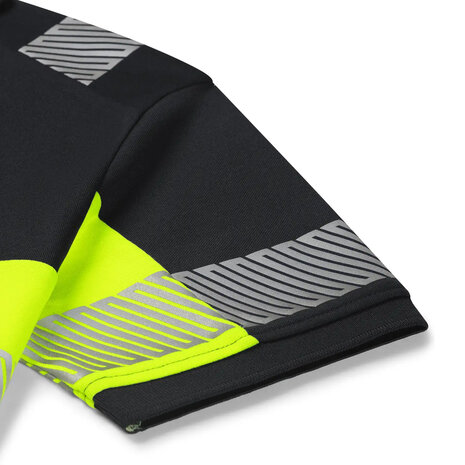 Poloshirt Heda Black/Fluor Yellow S t/m 5XL