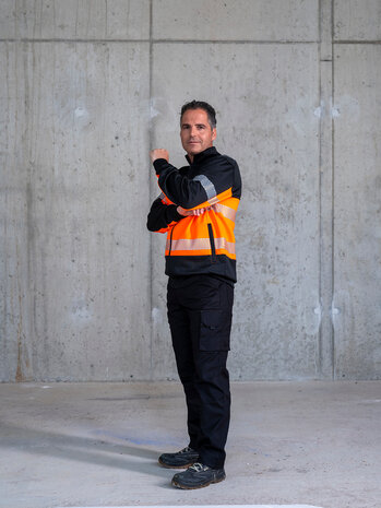 Sweatvest Hugo Black/Fluor Orange S t/m 5XL