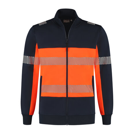 Sweatvest Hugo Real Navy/Fluor Orange S t/m 5XL