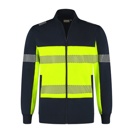 Sweatvest Hugo Real Navy/Fluor Yellow S t/m 5XL