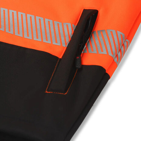 Softsthell Jacket Hinto Black/Fluor Orange S t/m 5XL