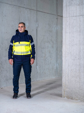 Softsthell Jacket Hinto Black/Fluor Orange S t/m 5XL