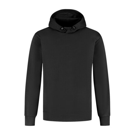 Hooded sweater Lucas Black XS t/m 6XL (Leverbaar februari 2026)
